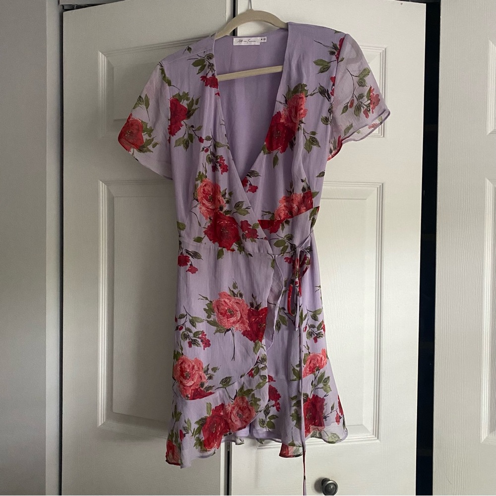 All in favor floral dress